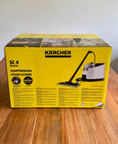 Kärcher Dampfreiniger SC 4 Deluxe, Dampfdruck: 4 bar, Aufheizzeit: 3 min., Fläche: ca. 130 m², Tank: 0,5 l + 1,3 l, inkl. Bodenreinigungsset EasyFix, Düsen, Mikrofaser-Überzug und Bürsten, Weiß