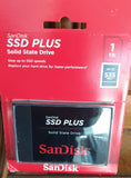 ✔️ SanDisk SSD Plus interne SSD Festplatte 1 TB (schnelleres Hoch-, Herunterfahren und Laden, Lesegeschwindigkeit 535 MB/s, Schreibgeschwindigkeit 350 MB/s, stoßfest)