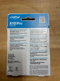 ✔️ Crucial X10 Pro 4TB Externe SSD Festplatte, bis zu 2100MB/s Lesen und 2000MB/s Schreiben, Portable Solid State Drive, PC und Mac, Wasser- und Staubgeschützt (IP55), USB-C 3.2 - CT4000X10PROSSD902