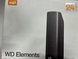✔️ WD Elements Desktop-Speicher 24 TB (Desktop-Speicher USB 3.0-kompatibel, Zusatzspeicher für Fotos, Musik, Videos und alle anderen Dateien, stoßfest) Schwarz