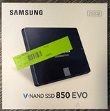 ✔️ Samsung MZ-75E250B/EU 850 EVO interne SSD 256GB NEU&OVP / Differenzbesteuert nach §25a