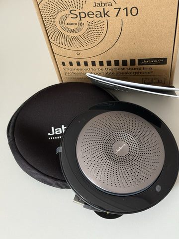 ✔️ Jabra Speak 710 MS Universal USB/Bluetooth schwarz, Silber – Lautsprecher (Universal, schwarz, Silber, Portable, 30 m, 70 dB, 1 m)
