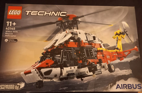 ✔️ LEGO 42145 Technic Airbus H175 Rettungshubschrauber, Modellbausatz für Kinder, Spielzeug-Hubschrauber mit drehbaren Rotoren und motorisierten Funktionen, Lernspielzeug