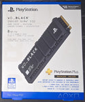 WD_BLACK 8 TB SN850P NVMe SSD, Offiziell Lizenziert für PS5 Konsolen, mit bis zu 7.300 MB/s beim Lesen, M.2 2280, Exklusiver Kühlkörper