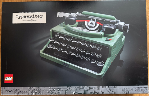 ✔️ LEGO Ideas Schreibmaschine, Basteln für Erwachsene, Retro-Modell zum Sammeln und Dekorieren, kreative Hobbys, einzigartige Geschenkidee 21327