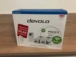 devolo Magic 2 WiFi next Multiroom Kit, WLAN Vitrinenaussteller in OVP Powerline Adapter, bis zu 2.400 Mbit/s, Mesh WLAN Steckdose, 2x Gigabit LAN Anschluss, dLAN 2.0, weiß NEU&OVP✔️ / Differenzbesteuert nach §25a