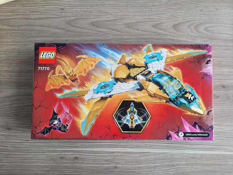 ✔️ LEGO 71770 Ninjago Zanes Golddrachen Jet Set mit Spielzeug Flugzeug und Cole und Zane Minifiguren, tolles Geschenk zum Geburtstag für Kinder ab 7 Jahre, Mehrfarbig