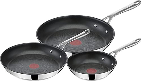 Jamie Oliver by Tefal E304S3 Cook´s Direct On 3-teiliges Bratpfannen-Set | 20, 24, 28 cm | Induktionsgeeignet