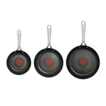 Jamie Oliver by Tefal E304S3 Cook´s Direct On 3-teiliges Bratpfannen-Set | 20, 24, 28 cm | Induktionsgeeignet