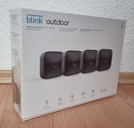Blink Outdoor – kabellose, witterungsbeständige HD-Sicherheitskamera mit zwei Jahren Batterielaufzeit und Bewegungserfassung, funktioniert mit Alexa | 4 Kameras